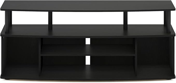 Furinno Jaya Large Entertainment Center Hold up to 55-in TV, Inches, Blackwood