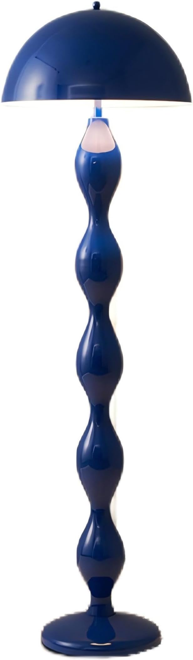 Modern Mushroom Floor Lamp, Blue, 59.1 Inch High, 3 Light Colors, Foot Switch