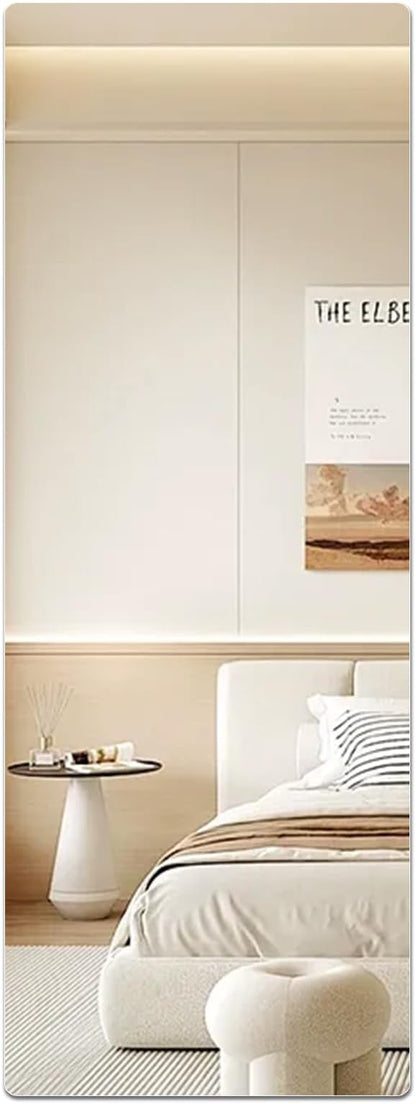 iCAGY Acrylic Self Adhesive Mirror Sheet for Wall, Plastic Non Glass Sticky Kid Safety Mirror Tiles for Wall Rectangle 16x47 inch 2 Pcs