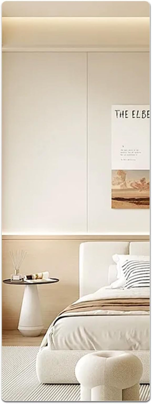 iCAGY Acrylic Self Adhesive Mirror Sheet for Wall, Plastic Non Glass Sticky Kid Safety Mirror Tiles for Wall Rectangle 16x47 inch 2 Pcs