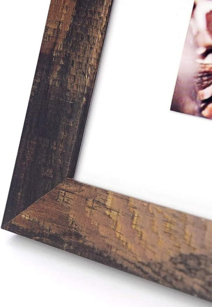 brown 5x7 Picture Frame,Display 5x7 without Mat or 4x6 with Mat