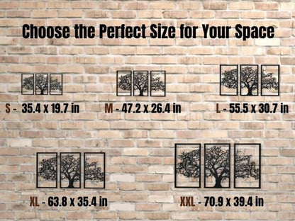 VAILLA Tree of Life Wall Art Decor Set of 3 Wall Hanging Sculpture Modern Wall Home Decoration 3D Textured Sculptures for Living Room Bedroom Office Dinnig Room 3 Panels Family Tree Wall Hangings (Tree of Life 1)