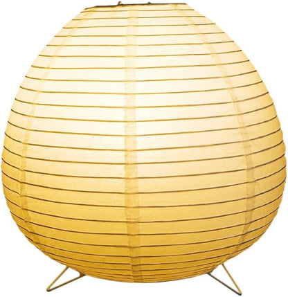 YY YEARCHY Table Lamp Paper Lamp Standing Lamps with Rice Paper Shade for Bedroom Livingroom (Egg)