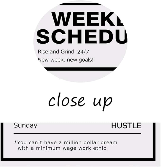 Yatsen Bridge Success Motivational Wall Art Inspirational Entrepreneur Quotes Canvas Painting Modern Inspiring Weekly Schedule Hustle Posters Prints Artwork Decor for Home Offce Framed (24”Wx36”H)