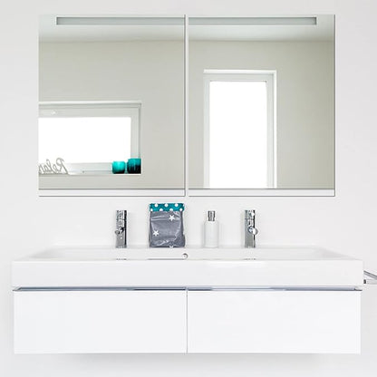 A2 Acrylic Mirror Sheet for Wall, 16.5" x 23.2" Large Rectangular Mirror Tiles Frameless Wall Mounted Mirror Self-Adhesive Mirror Stickers for Vanity Bedroom Home Decor