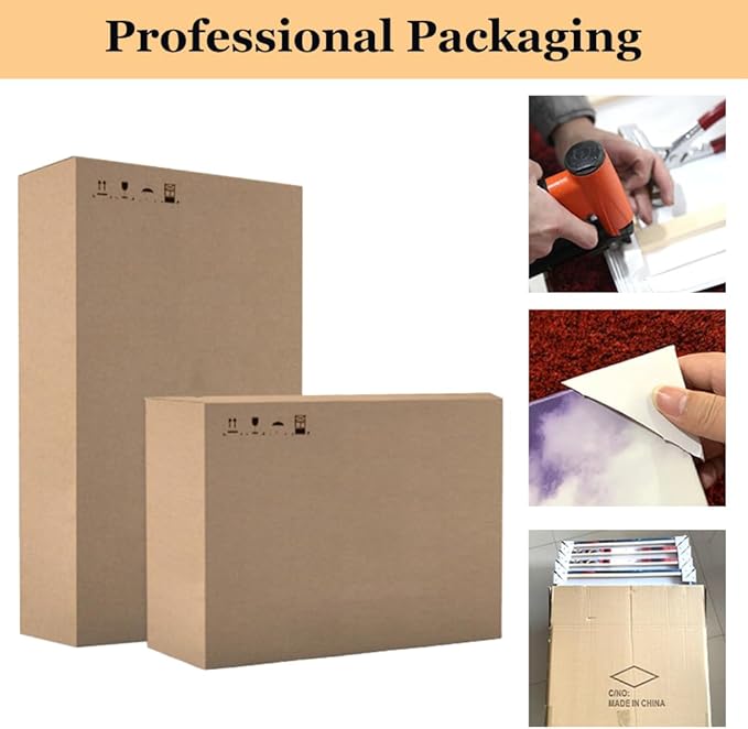 Pacimo Ancient Egypt Secrets Painting on Canvas Pyramid Sphinx Modern Wall Art Home Decoration for Living Room Pictures Multi Panel HD Printed Post and Prints Framed Ready to Hang - 20"x28"x3