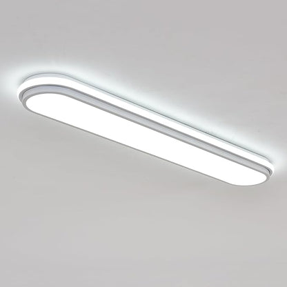 72cm 45W LED Ceiling Light, 6500K Cool White Flush Mount, Modern Ultra Thin Metal Linear Low Profile Lighting Fixture for Kitchen Home Office Hallway Bedroom Living Room
