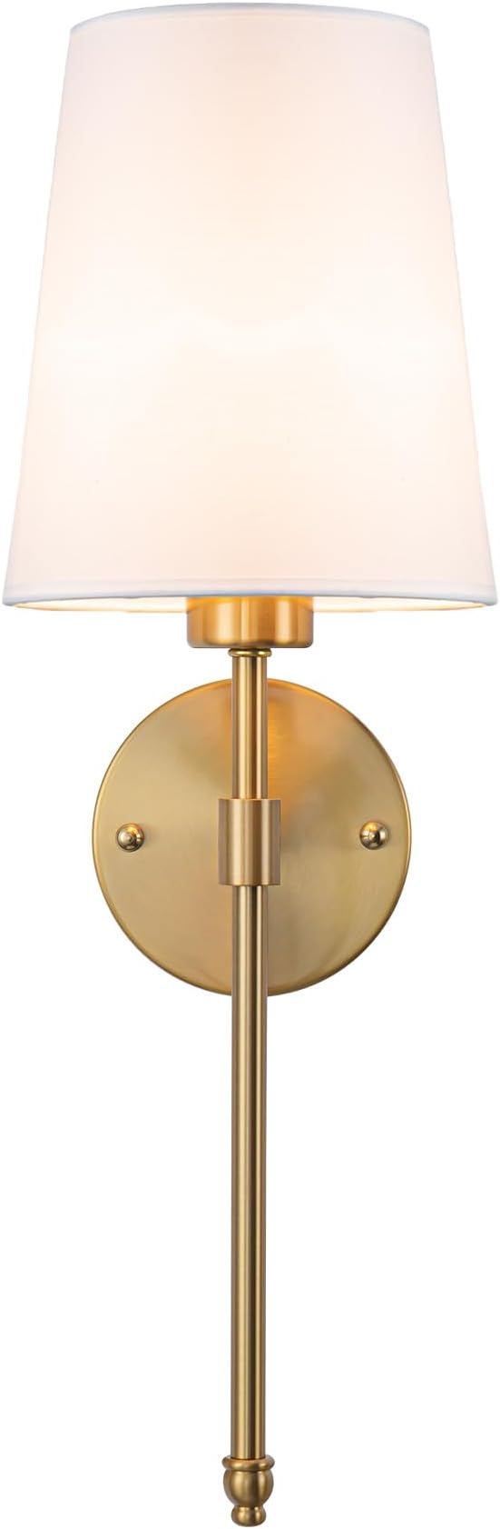 YHCDLAMP Battery Operated Wall Sconces Set of 2, Rechargeable Wireless Wall Lights with 10000mAh Magnetic Bulbs, Up to 50 Hours Runtime, Remote & RGB Dimmable, Brass for Bedroom Living Room Hallway