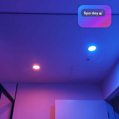 LIFX SuperColor 5-6" Smart Downlight Retrofit, 800 Lumens, CRI 90, Compatible with Alexa, Apple Homekit, SmartThings, Fits existing 5-6” Recessed Can Lights, LXDL6CUS