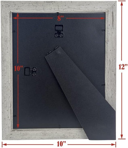 Grey 8x10 Picture Frame set of 3,Display 8x10 without Mat or 5x7 with Mat Wall Gallery Photo Frames