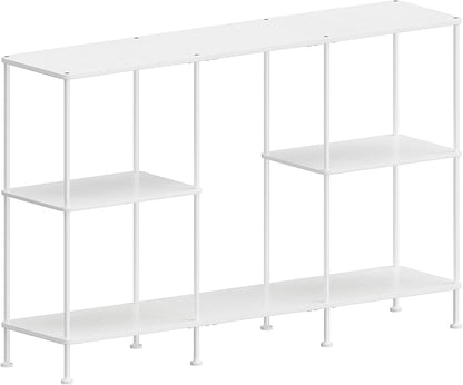 ETELI TV Stand for 50 Inch TV Tall Entertainment Center with Storage 3 Tier TV Console Table Stand Small Television Stands for Living Room and Bedroom White