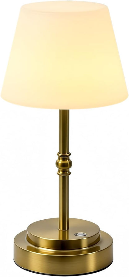 Cordless Table Lamp Rechargeable, 5200mAh Battery Operated Table Lamp with Touch Control, Stepless Dimmable, 3 Color Temperatures, Soft Ambient Lighting USB-C Lamp for Bedroom, Bedside, Dining Table