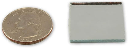 1 inch Small Mini Square Craft Mirror Bulk 100 Pieces Mirror Mosaic Tiles