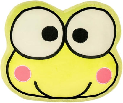 Hello Kitty & Friends Keroppi Bedding Super Soft Plush Decorative Pillow, One Size, (100% Officially Licensed Product) By Franco