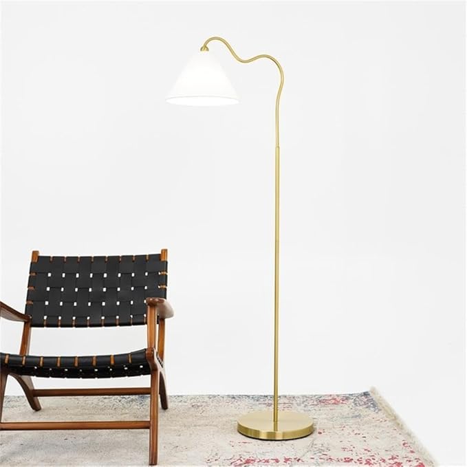 Regal Radiance Floor Metal & Brass Lamp