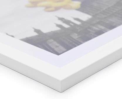4x6 Picture Frame Set of 9, Display Pictures 3.5x5 with Mat or 4x6 without Mat, Multi Collage Gallery Square Photo Frames for Wall or Tabletop, White
