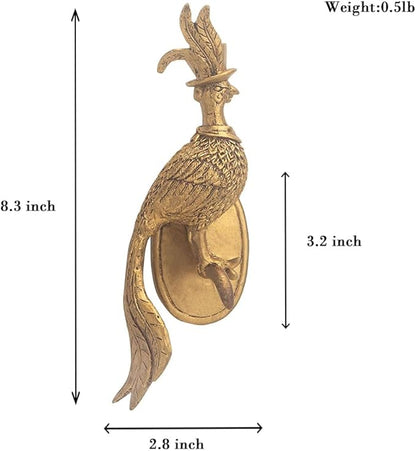 maytopia Animal Heads Wall Decor, Deer Head Wall Mount, Resin Animal Sculptures Head Wall Hanging Decoration for Family Living Room Bedroom Bathroom Kitchen Gift (Bird)