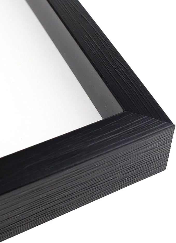 12 Pack Shadow Box Style Gallery Wall Frame Set – Deep Photo Frame Set with Mat for 8x10, 5x7 and 4x6 - Multiple Sizes Picture Frame Set for Wall Collage – Assorted Picture Frames for Wall (Black)