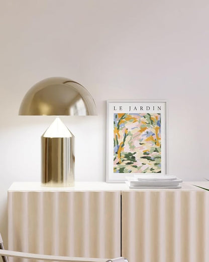HAUS AND HUES 9x12 White Aluminum Poster Frame - Vertical & Horizontal Hanging, Shatterproof Plexiglass (9x12 in, White)