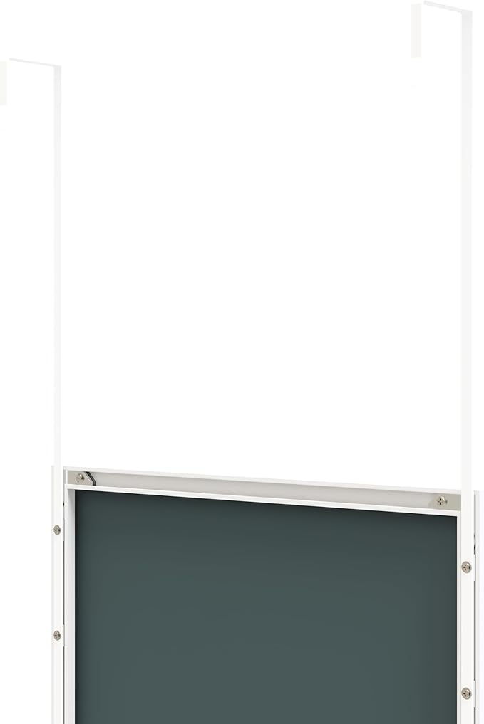 ANYHI Large Full Length Mirror, 65"x13.8" Door Mirror Full Length, 2 Hooks, Over The Door or Wall Monuted, Aluminum Frame, for Bedroom Bathroom Checkroom, White