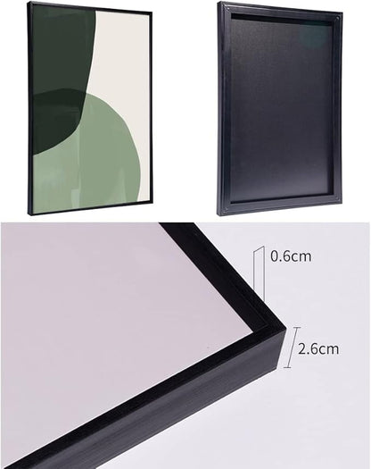 MPLONG Wall Art, Frame Canvas Wall Art Set, Striking Modern Minimalism, Abstract Natural Geometric Color Block Picture Prints, Aesthetic Living Room Bedroom Office Kitchen Wall Decor