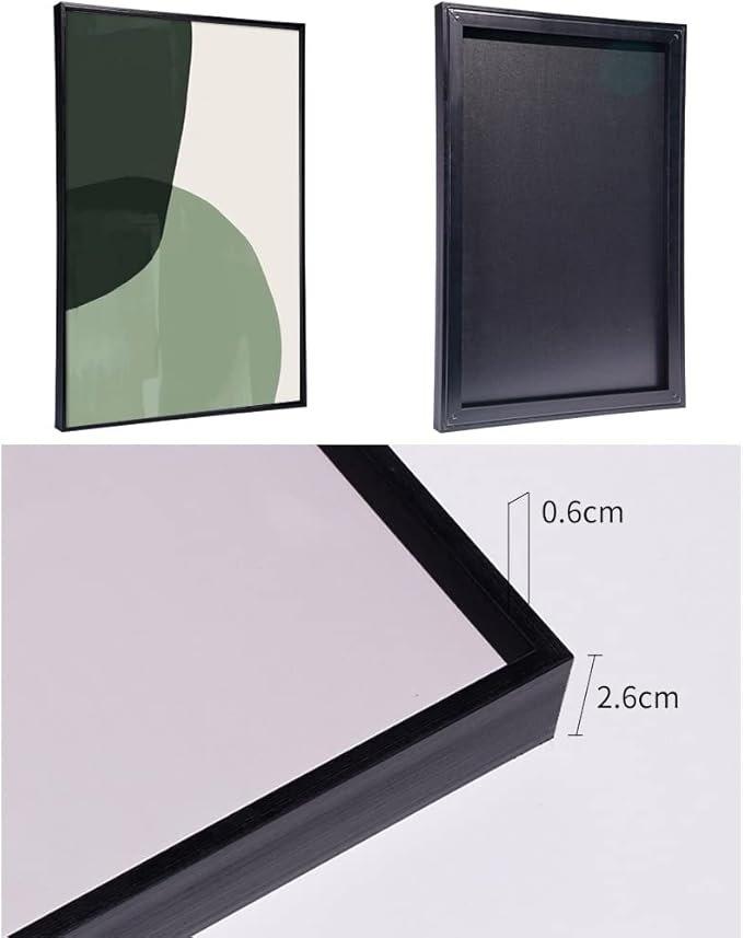 MPLONG Wall Art, Frame Canvas Wall Art Set, Striking Modern Minimalism, Abstract Natural Geometric Color Block Picture Prints, Aesthetic Living Room Bedroom Office Kitchen Wall Decor