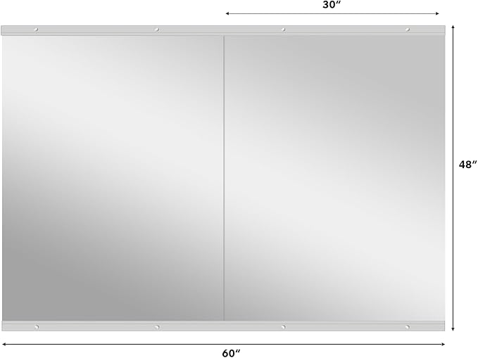 Snowdool Gym Mirror, 48''x30'' 3PCS Mirrors for Home Gym Wall Large, Full Body Mirror for Yoga, Garage, Dance Studio, Anti-Rust, Tempered Glass,Frameless Rectangle Wall-Mounted Workout Mirrors