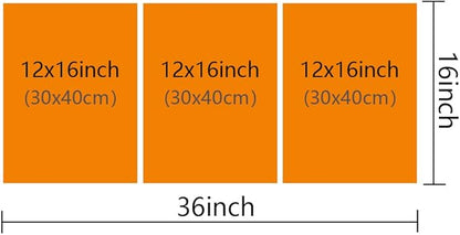 TUMOVO Dallas Texas USA Downtown Skyline Modern Home Decor 3 Panels Skyscrapers Nighttime Lightscape Pictures Canvas Wall Art for Bedroom, Living Room, Office. Ready to Hang (36" Wx16 H)