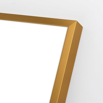 Golden State Art, Gallery Wall Frame Set of 6 - Bronze 14x18 Aluminum Photo Frames with Mat for 11x14 Pictures - 14 x 18 inch Metal Frame with Real Glass Cover - Elegant Home or Office Decor