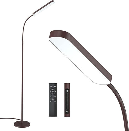 Wio-Mio Led Floor Lamps with 15w/1000lm Bright LED Floor Lamp with Stepless Adjustable 3000K-6000K Colors and Dimmer, Remote and Touch Control Reading Lamp, Adjustable Floor Lamp for Living Room