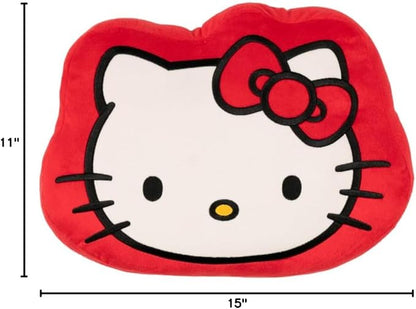 Hello Kitty Gusset Bedding Super Soft Plush Decorative Pillow, One Size, (100% Officially Licensed Product) By Franco