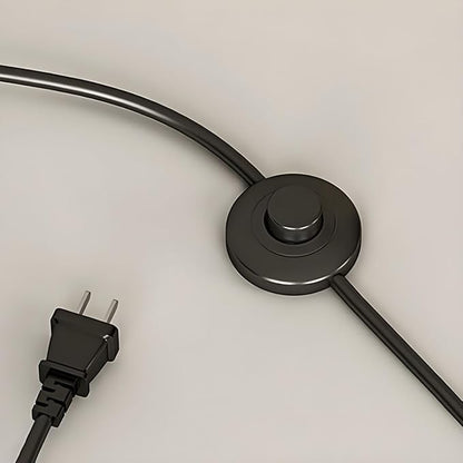 Modern Floor Lamp, Modern Standing Corner Lamp with Iron Lampshade, Tall Lamp Mid Century Standing Lamp with Foot Switch for Bedroom Reading Living Room (Red, Bulb Not Included)