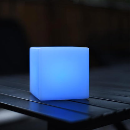 LED Night Light Cube, 4-Inch RGB Mood Lamp with Remote, 16 Colors & 4 Effects, Portable Light for Kids, Battery-Powered Decorative Lamp for Bedroom, Nursery, Party, Gifts & Decor