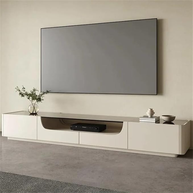 Desktop TV Station Monitor Console Shelf Desk TV Stand Cabinet Mobile TV Furniture