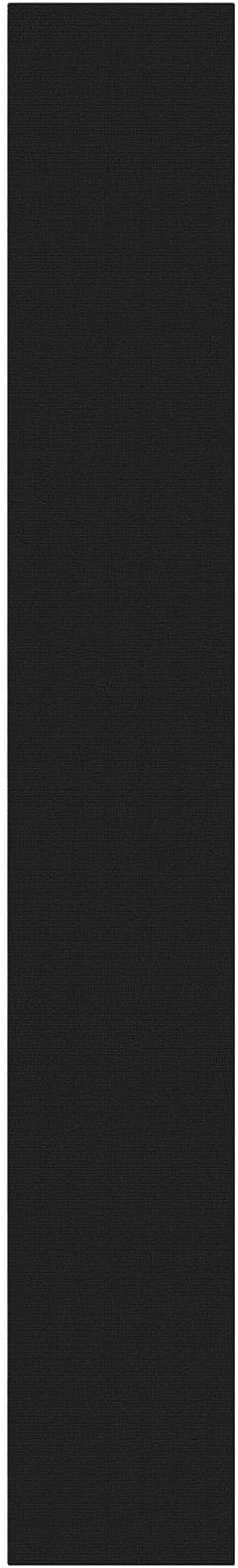 KOZYFLY Black 2.5'x18' Runners Rugs for Hallway, Extra Long Washable Runner Rug, Woven Non Slip Kitchen Runner, Cotton Entryway Rug, Floor Carpet for Entry, Aisle, Hall, Black/Dark Grey