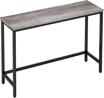 Timberer 39.4” Console Table, Hallway Entrance Table Sofa Table Behind Couch, for Living Room, Entryway, Easy Assembly, Accent Table,Grey