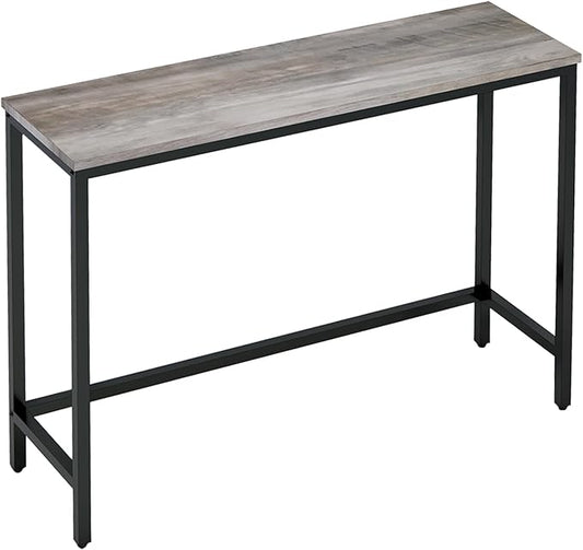 Timberer 39.4” Console Table, Hallway Entrance Table Sofa Table Behind Couch, for Living Room, Entryway, Easy Assembly, Accent Table,Grey