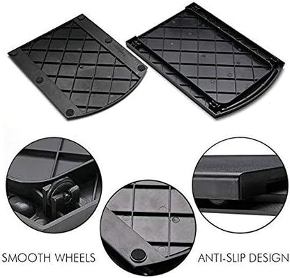 HauSun Handy Sliding Tray Sliding Tray Mat for Coffee Maker,Kitchen Appliance Moving Caddy,Countertop Stoage for Air Fryer, Blender, Stand Mixer,Food Processors,1 Set