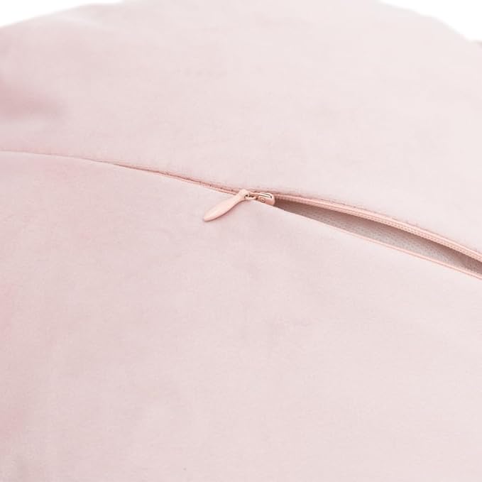 Cute 3D Flower Throw Pillow 12 Inch Round Blush Pink Peach Blossom Decorative Pillow Handmade Elegant Floral Accent Pillow Cushion for Bed Couch Bedroom Living Room Boho Aesthetic Home Decor