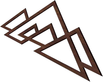Cabilock Decorative Abstract Wall Decor Wall Ornament Wooden Craft Wood Mountain Decor