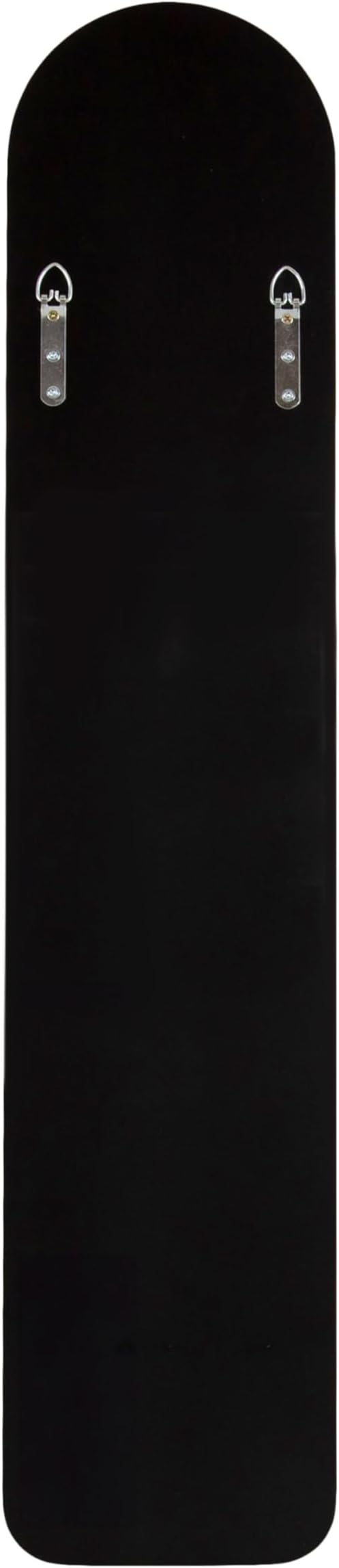 Kate and Laurel Caskill Slim Panel Wall Mirror; 8 x 38; Gold; Glam Tall Arch Mirror Wall Decor for Use as Skinny Entryway Mirror; Decorative Bedroom Mirror; or Cute Nursery Mirror
