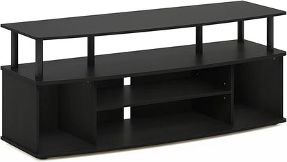 Furinno Jaya Large Entertainment Center Hold up to 55-in TV, Inches, Blackwood