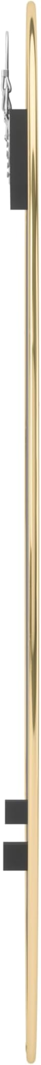 Umbra Hubba Round Wall Mirror with Metallic Frame, Modern Style for Bathroom, Entryway, Living Room and More, 34-Inch, Brass