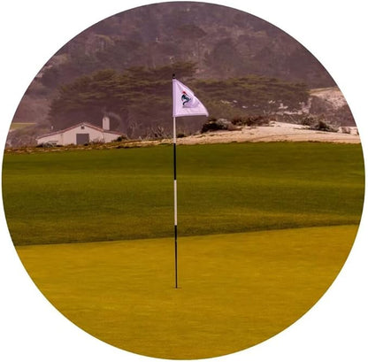 Pebble Beach Golf Course Picture Wall Art for Office Golf Course Canvas Wall Decor for Home Living Room Bedroom Bathroom Decorations Painting Framed Ready to Hang(18''H x 24''W)