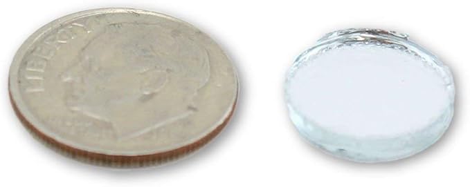 0.5 inch Small Tiny Round Craft Mirrors Bulk 50 Pieces Mirror Mosaic Tiles