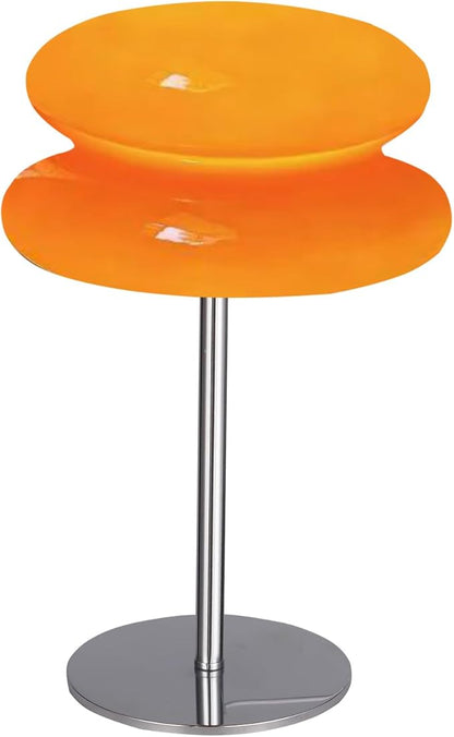 Mid Century Modern Lamp for Nightstand Table Lamp for Bedroom, Dimmable Retro Egg Tart Bedside Small Lamps,Unique Home Mushroom Decor Aesthetic Cute Table Lamps nightstand lamp