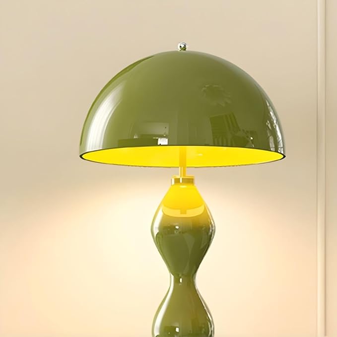 Modern Floor Lamp, Modern Standing Corner Lamp with Iron Lampshade, Tall Lamp Mid Century Standing Lamp with Foot Switch for Bedroom Reading Living Room (Black, Bulb Not Included)