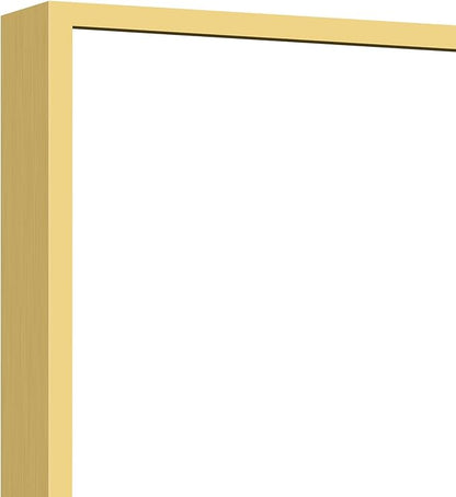 COFENY 36x48inch Bathroom Mirror, Gold Rectangle Mirror with Thin Metal Frame, Large Rectangular Wall Mirrors for Bathroom, Living Room, Hair Salon, Big Farmhouse Mirror Hang Horizontal/Vertical