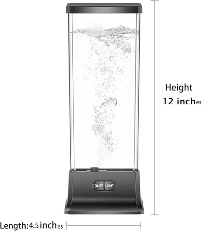 COLORLIFE Electric Jellyfish Tank Table Lamp with Color Changing Light Gift for Kids Men Women Home Deco for Room Mood Light for Relax(Black)