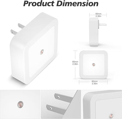 Sujeet Night Light, Night Lights Plug into Wall,Nightlight Plug in Night Light, Dusk to Dawn Night Lamp Led Night Lights for Adults Bedroom, Bathroom, Hallway (Amber)